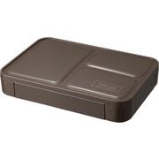 薄型弁当箱 フードマン 600 モカ&レザーケース