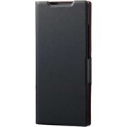Galaxy Note20 Ultra 5G 用 レザーケース/手帳型/Ultra Slim/薄型/磁石付き/ブラック PM-G206PLFUBK