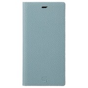 GBCSC-IP12BBL [iPhone 12 Pro Max 用 German Shrunken-calf Genuine Leather Book Case ベビーブルー]