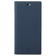 GBCSC-IP12NVY [iPhone 12 Pro Max 用 German Shrunken-calf Genuine Leather Book Case ネイビー]