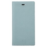 GBCSC-IP10BBL [iPhone 12 mini 用 German Shrunken-calf Genuine Leather Book Case ベイビブルー]