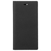 GBCSC-IP10BLK [iPhone 12 mini 用 German Shrunken-calf Genuine Leather Book Case ブラック]