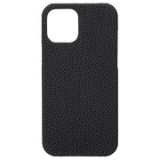 GSCSC-IP12BLK [iPhone 12 Pro Max 用 German Shrunken-calf Genuine Leather Shell Case ブラック]