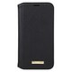 CBCSH-IP11BLK [iPhone 12/iPhone 12 Pro 用 Shrink PU Leather Book Case ブラック]