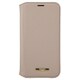 CBCSH-IP11GRG [iPhone 12/iPhone 12 Pro 用 Shrink PU Leather Book Case グレージュ]
