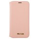 CBCSH-IP11PNK [iPhone 12/iPhone 12 Pro 用 Shrink PU Leather Book Case ピンク]