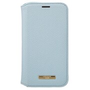 CBCSH-IP10LBL [iPhone 12 mini 用 Shrink PU Leather Book Case ライトブルー]