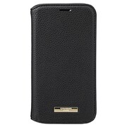 CBCSH-IP10BLK [iPhone 12 mini 用 Shrink PU Leather Book Case ブラック]