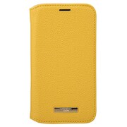 CBCSH-IP10LMN [iPhone 12 mini 用 Shrink PU Leather Book Case レモン]
