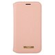 CBCSH-IP10PNK [iPhone 12 mini 用 Shrink PU Leather Book Case ピンク]