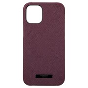 CSCEP-IP10BRD [iPhone 12 mini 用 EURO Passione PU Leather Shell Case バーガンディ]