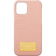 CSCCE-IP11BPK [iPhone 12/iPhone 12 Pro 用 Croco Embossed PU Leather Shell Case ベージュピンク]