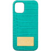CSCCE-IP10TQO [iPhone 12 mini 用 Croco Embossed PUL Shell Case ターコイズ]