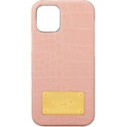 CSCCE-IP10BPK [iPhone 12 mini 用 Croco Embossed PUL Shell Case ベージュピンク]