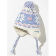Ski Snow Crystal Girl's Earflap Beanie PSAH8HW93 WHITE KFサイズ [ニットキャップ ビーニー ジュニア]