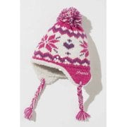 Ski Snow Crystal Girl's Earflap Beanie PSAH8HW93 PINK KFサイズ [ニットキャップ ビーニー ジュニア]