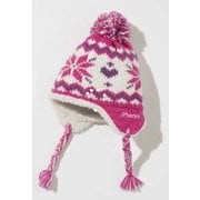 Ski Snow Crystal Girl's Earflap Beanie PSAH8HW93 PINK JFサイズ [ニットキャップ ビーニー ジュニア]