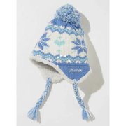 Ski Snow Crystal Girl's Earflap Beanie PSAH8HW93 LIGHTBLUE KFサイズ [ニットキャップ ビーニー ジュニア]