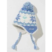 Ski Snow Crystal Girl's Earflap Beanie PSAH8HW93 LIGHTBLUE JFサイズ [ニットキャップ ビーニー ジュニア]