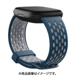 フィットビット 着せ替え用スポーツバンド ブラック/ルナホワイト・サイズL F… 2363067368.jpg?1725344857