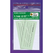 MKMDMK14487 1/144 エアクラフト用デカール アラビア・インド数字（3種、2枚入り） [ディテールアップパーツ]