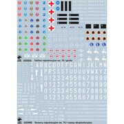 TRM35D68 1/35 ミリタリー用デカール ポーランド陸軍車両番号、部隊章、 ステンシルデカール [ディテールアップパーツ]