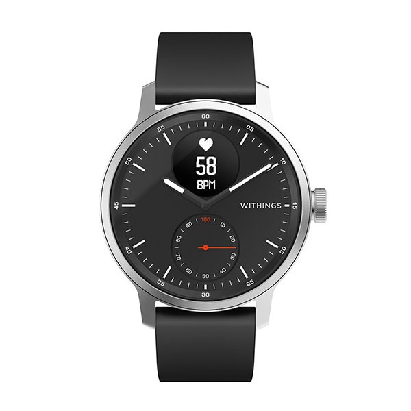 Withings ウィジングズ  HWA09-MODEL 4-ALL-RO [スマートウォッチ Withings ScanWatch 42mm BLACK シリコン]