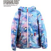 PEANUTS SNOOPY スヌーピー×VESPベスプ SNOW JACKET VSJJ1002 ブルー（タイダイ） 130サイズ [スキーウェア ジャケット ジュニア]