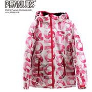 PEANUTS SNOOPY スヌーピー×VESPベスプ SNOW JACKET VSJJ1002 ピンク2（ロゴ） 120サイズ [スキーウェア ジャケット ジュニア]