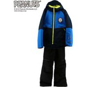 PEANUTS SNOOPY スヌーピー×VESPベスプ SNOW SUIT VPJST19-03SNP ブルー 130サイズ [スキーウェア 上下セット ジュニア]