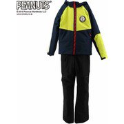 PEANUTS SNOOPY スヌーピー×VESPベスプ SNOW SUIT VPJST19-03SNP フラッシュイエロー 130サイズ [スキーウェア 上下セット ジュニア]