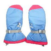 PEANUTS SNOOPY スヌーピー×VESPベスプ SNOW MITTEN GLOVE VSJG1001 ブルー ジュニアMサイズ [スキーグローブ ジュニア]