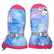 PEANUTS SNOOPY スヌーピー×VESPベスプ SNOW MITTEN GLOVE VSJG1002 サックス ジュニアLサイズ [スキーグローブ ジュニア]