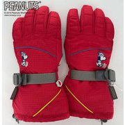 PEANUTS SNOOPY スヌーピー×VESPベスプ SNOW GLOVE VPJG19-02SNP マゼンダ ジュニアLサイズ [スキーグローブ ジュニア]