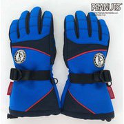 PEANUTS SNOOPY スヌーピー×VESPベスプ SNOW GLOVE VPJG19-03SNP ブルー ジュニアMサイズ [スキーグローブ ジュニア]
