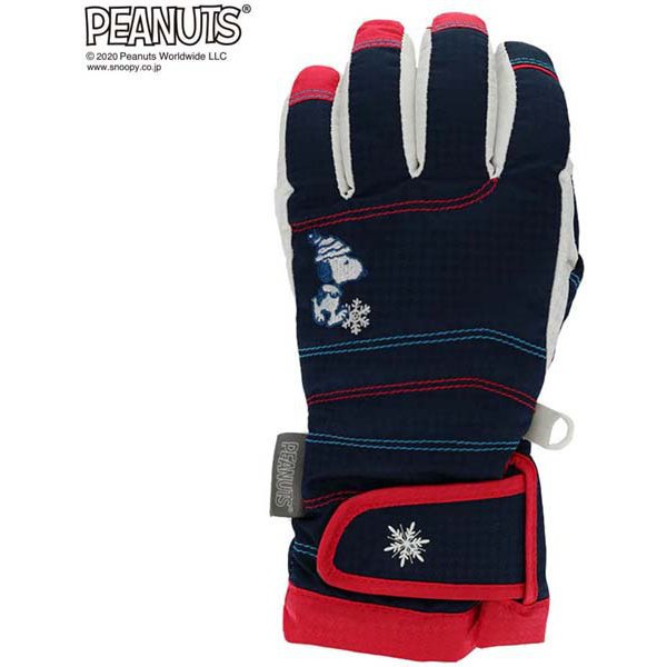 Peanuts Snoopy スヌーピー Vespベスプ Snow Glove Vsjg1007 ネイビー ジュニアmサイズ スノーグローブ ジュニア