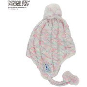 PEANUTS SNOOPY スヌーピー×VESPベスプ BONBON EAR COVER BEANIE VSJB1002 ホワイト ジュニアフリーサイズ [ビーニー ジュニア]