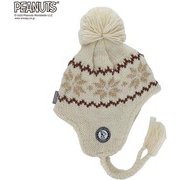 PEANUTS SNOOPY スヌーピー×VESPベスプ BONBON EAR COVER BEANIE VSJB1003 オフホワイト ジュニアフリーサイズ [ビーニー ジュニア]