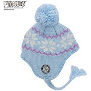 PEANUTS SNOOPY スヌーピー×VESPベスプ BONBON EAR COVER BEANIE VSJB1003 サックス ジュニアフリーサイズ [ビーニー ジュニア]