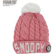 PEANUTS SNOOPY スヌーピー×VESPベスプ EMBROIDERY BEANIE VSJB1004 ピンク ジュニアフリーサイズ [ビーニー ジュニア]