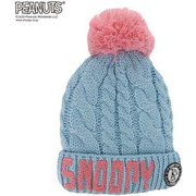 PEANUTS SNOOPY スヌーピー×VESPベスプ EMBROIDERY BEANIE VSJB1004 サックス ジュニアフリーサイズ [ビーニー ジュニア]