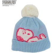 PEANUTS SNOOPY スヌーピー×VESPベスプ KNIT BEANIE VSJB1005 サックス ジュニアフリーサイズ [ビーニー ジュニア]