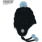 PEANUTS SNOOPY スヌーピー×VESPベスプ BONBON EAR COVER BEANIE VSJB1008 ネイビー ジュニアフリーサイズ [ビーニー ジュニア]