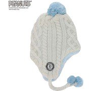 PEANUTS SNOOPY スヌーピー×VESPベスプ BONBON EAR COVER BEANIE VSJB1008 ホワイト ジュニアフリーサイズ [ビーニー ジュニア]