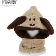PEANUTS SNOOPY スヌーピー×VESPベスプ HOODWARMER VSJB1012 ベージュ ジュニアフリーサイズ [ビーニー ジュニア]