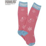 PEANUTS SNOOPY SOCKS VSJK1002 ピンク(PK) 19-23cm [スキーソックス ジュニア]