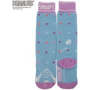PEANUTS SNOOPY スヌーピー×VESPベスプ SOCKS VSJK1004 サックス ジュニアフリーサイズ [スキー ソックス ジュニア]