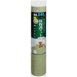 おくだけ吸着 獣医師推奨 ペット用 床保護マット 60×240cm グリーン ロングマット 汚れ防止 ペットマット 滑り止め 日本製 撥水 消臭 洗える ハサミでカット可