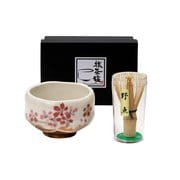 志野さくら ミニ抹茶碗 茶筅セット