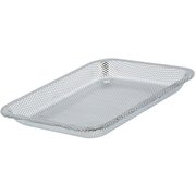 バット ザル ステンレス パンチング 角型 キャビネ 21.5×17cm シルバー リストランテ ND-6805